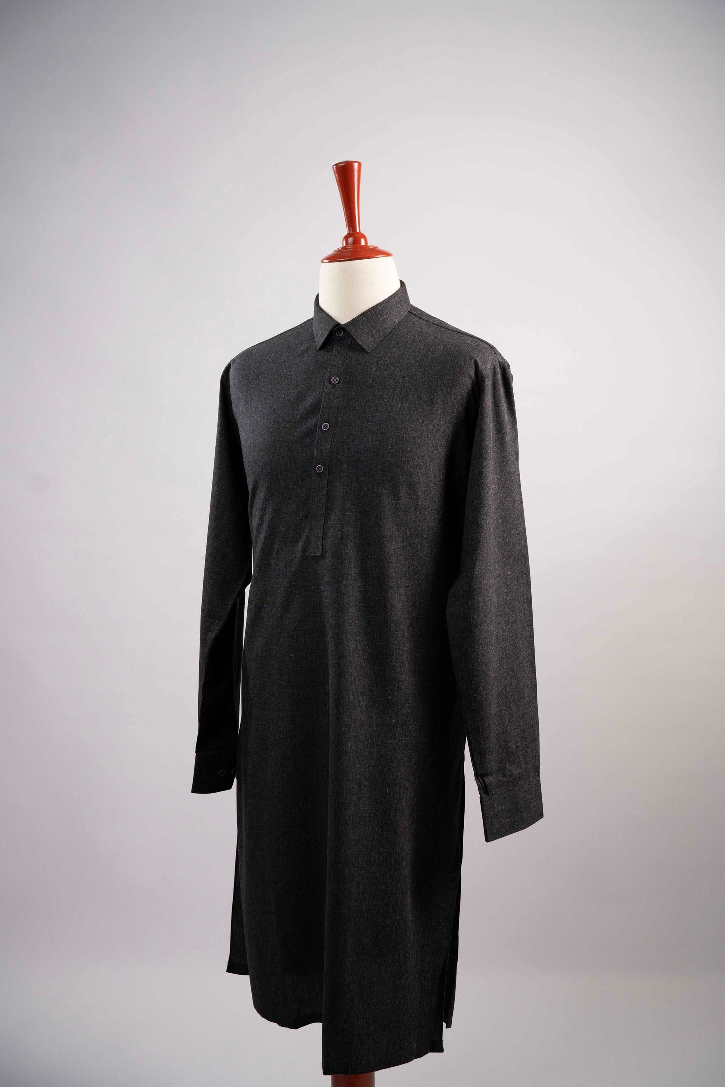 DARK GREY WINTER KAMEEZ SHALWAR - RC07