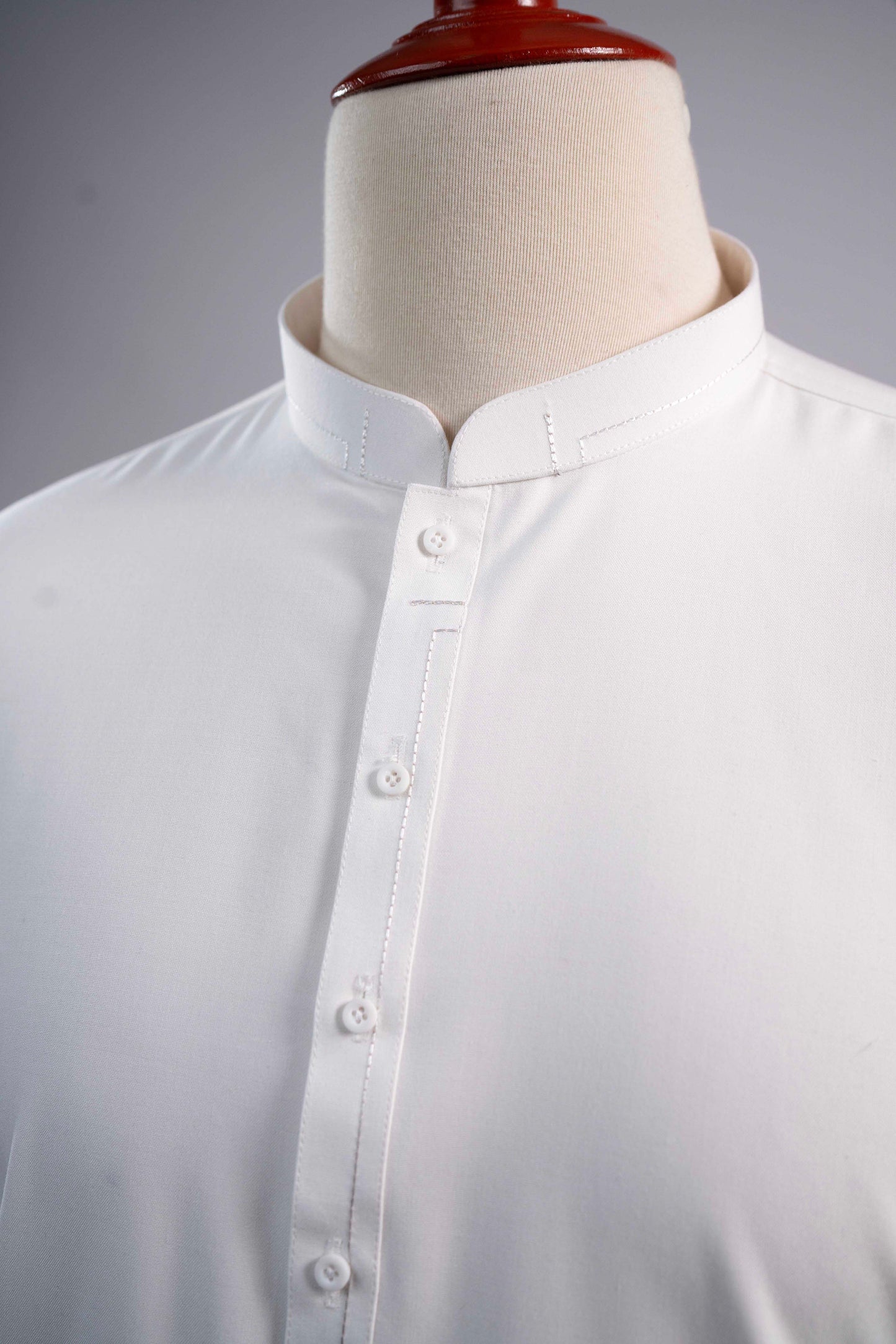 WHITE EMBROIDERED KURTA SHALWAR - RC10