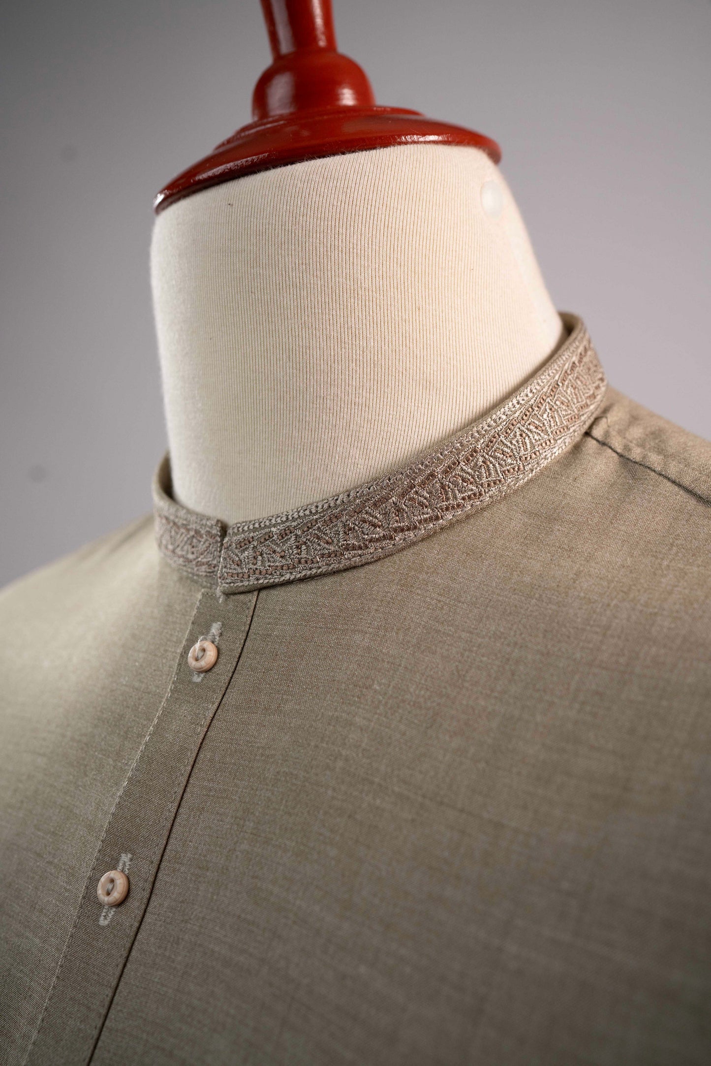 TORTILLA BROWN EMBROIDERED KURTA SHALWAR - RC09
