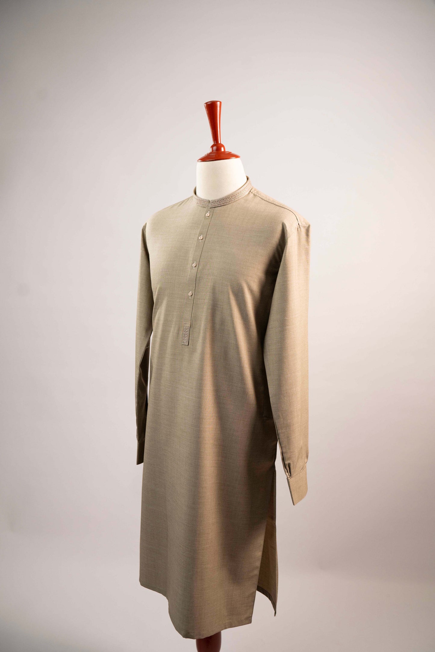 TORTILLA BROWN EMBROIDERED KURTA SHALWAR - RC09