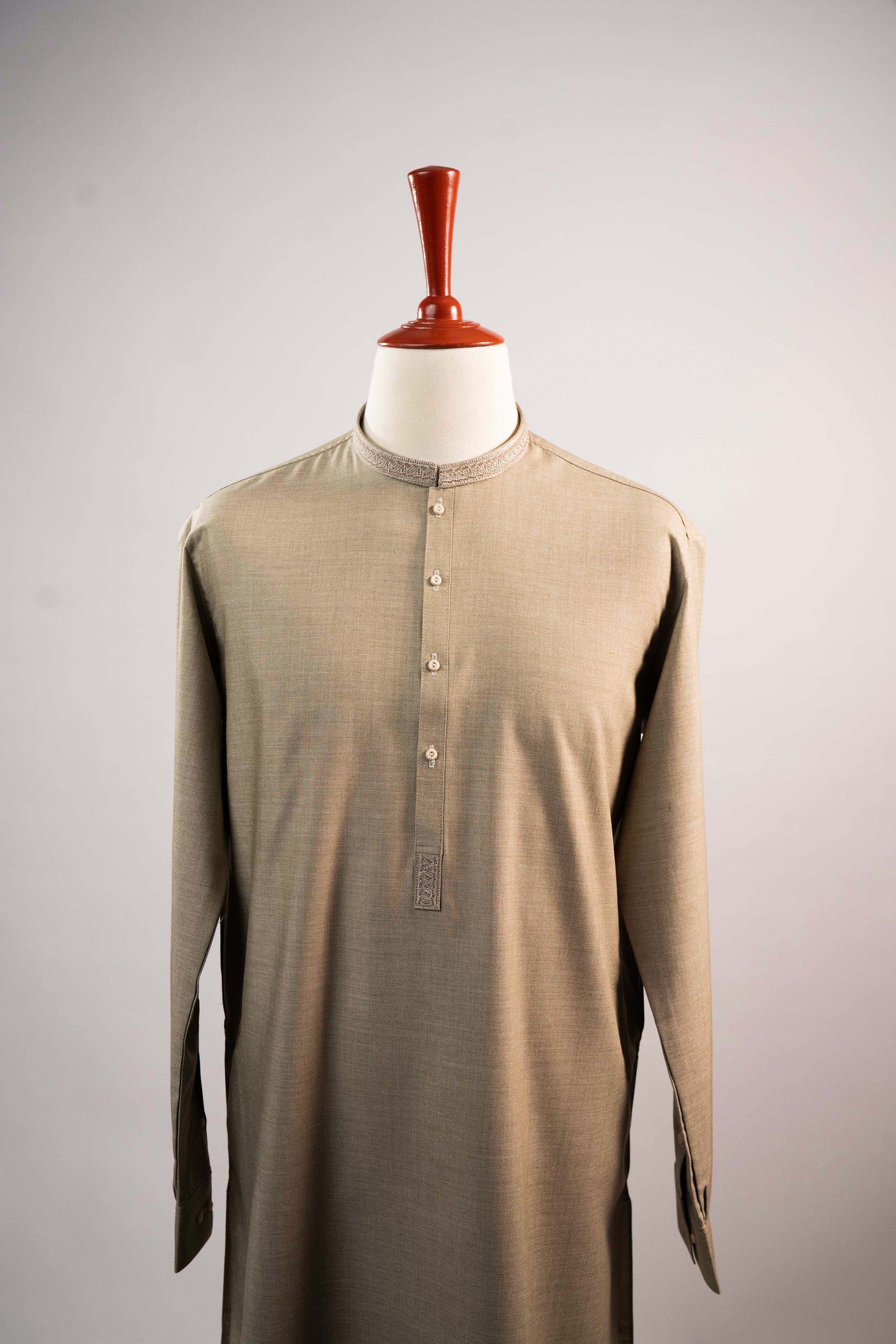 TORTILLA BROWN EMBROIDERED KURTA SHALWAR - RC09