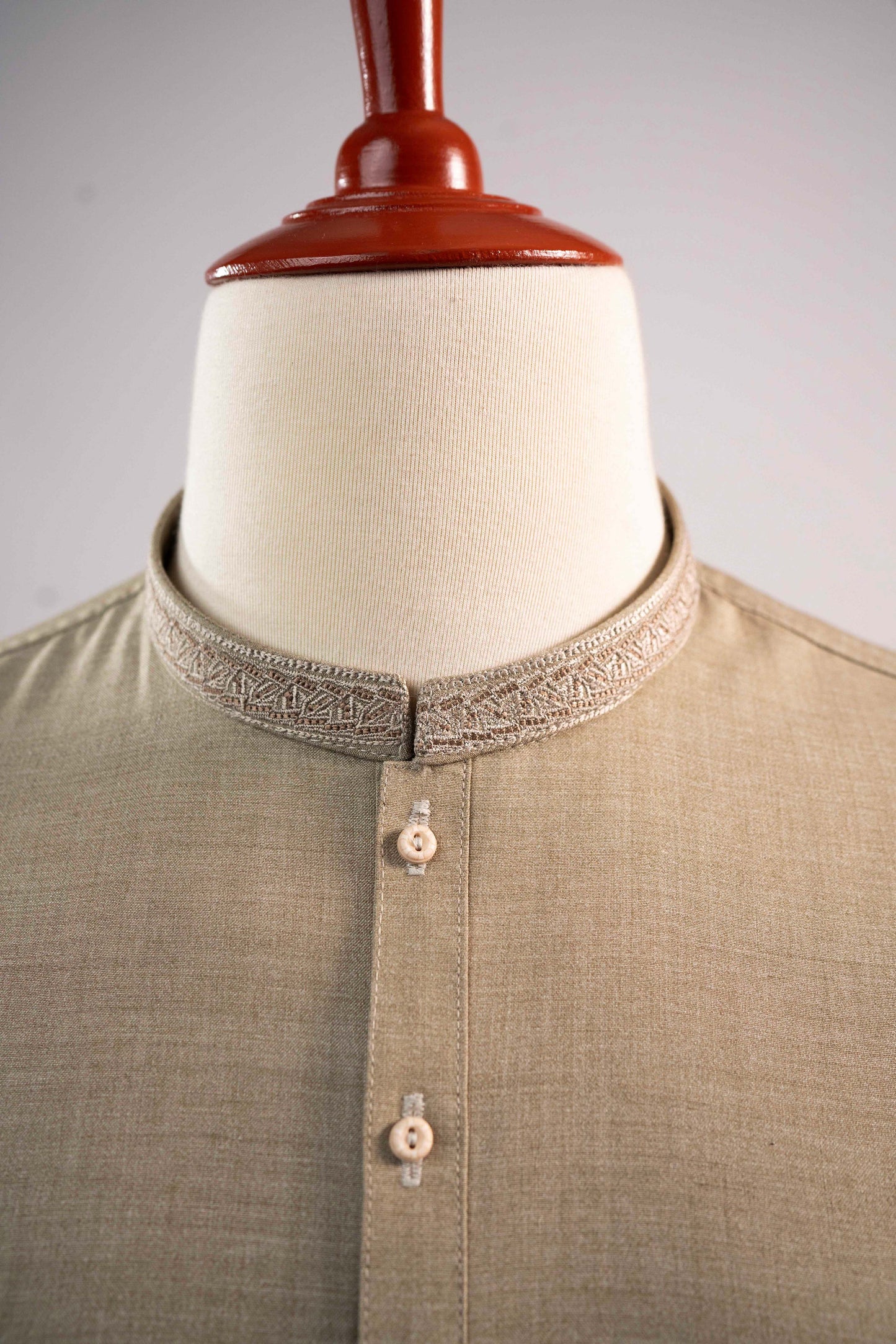 TORTILLA BROWN EMBROIDERED KURTA SHALWAR - RC09
