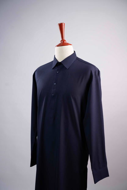 NAVY BLUE KAMEEZ SHALWAR - RC03